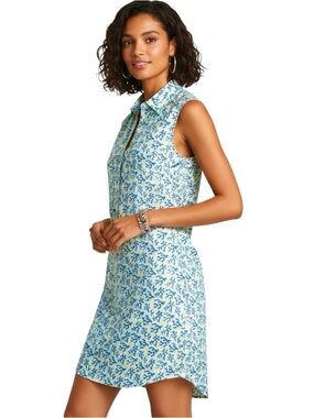 Vineyard Vines Dress Vineyard Vines Sankaty Lucaya Blue Coral Reef Pullover XS